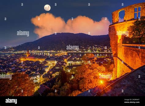 View Over Heidelberg Germany Stock Photo Alamy