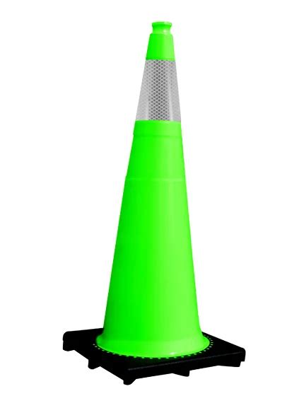 Lime 36 10 Lbs Jbc Traffic Cone With 6 Collar CRL36SRC6 Traffic