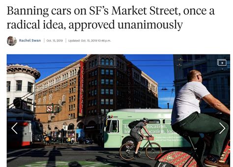 San Francisco Bans Cars On Major Downtown Street Now Its Portlands