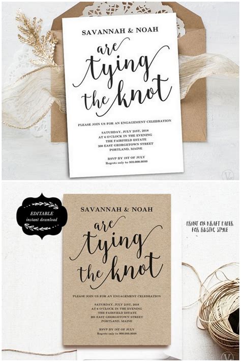 22 Engagement Party Invitations You'll Want to 'Say Yes' to!