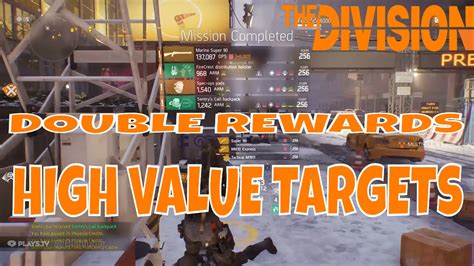 The Division High Value Targets Double Rewards Youtube