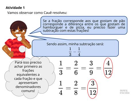 Problemas De Subtração De Frações Com Denominadores Diferentes Planos