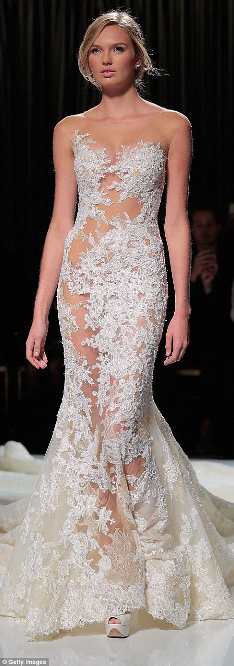 Near Naked Wedding Dresses Hit The Catwalk At Bridal Fashion Week 2016