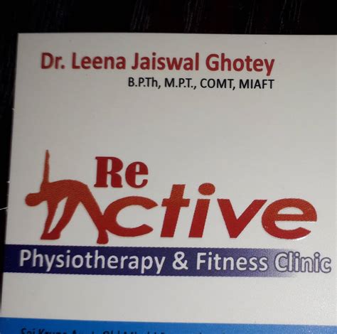 Re-Active Physiotherapy & Fitness Clinic | Nagpur