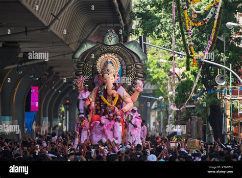The Image Of Ganpati For Elephant Headed Lord The Famous Lalbaug Cha