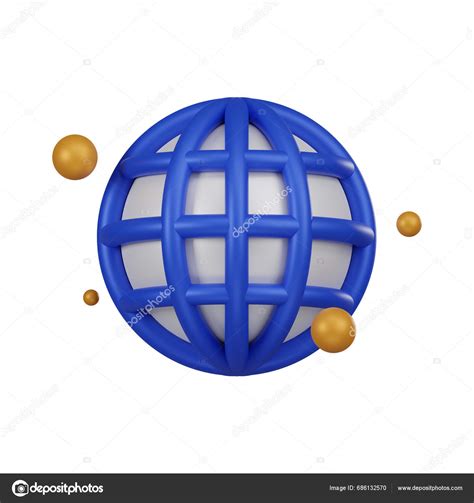 Elevate Your Projects Rendered Minimal Internet Connection Globe Icon