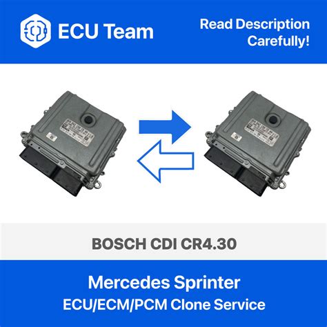 Mercedes Sprinter Ecu Ecm Pcm Bosch Edc16cp31 Cdi Cr430 Cloning Ecu