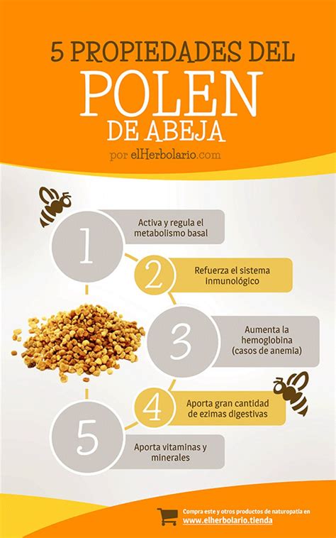 5 Propiedades Del Polen De Abejas Polen De Abeja Recetas Para La