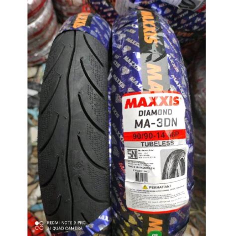 Ban Tubles Matic Maxxis Diamond 90 90 Ring 14 Free Pentil Ban Belakang