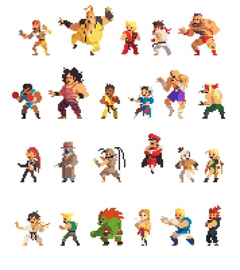 Awesome Mini Street Fighter Fan Pixel Art Rpics