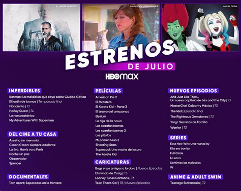 Promociones Y Estrenos De Julio En Netflix Hbo Max Disney Y Paramount