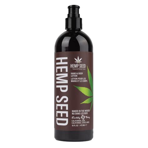 Hemp Seed Hand Body Lotion Naked In The Woods Scent 16 Oz