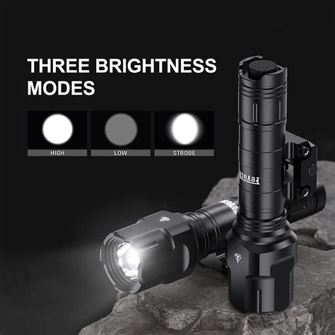 Feyachi 1200 Lumen Tactical Flashlight With Pressure Switch 3 Modes