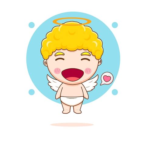 Premium Vector Cute Happy Cupid Cartoon Character