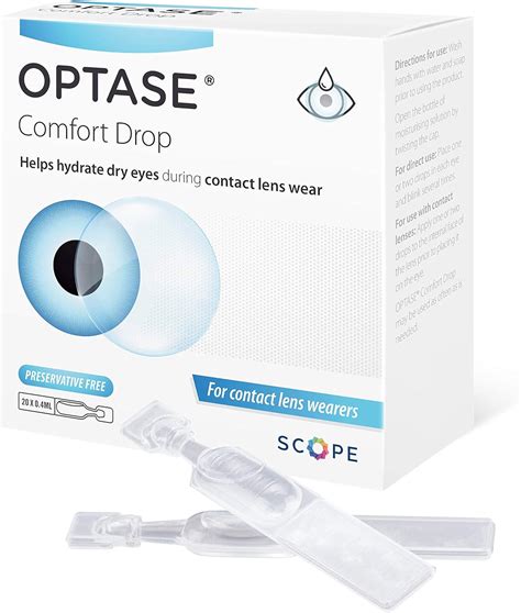 Optase Comfort Drop Preservative Free Eye Drops To Help Hydrate Dry