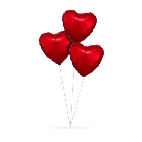 Red Heart Balloon X3