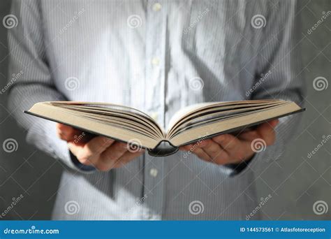 Man Hold Book In Hands Stock Image Image Of Arab Quran 144573561