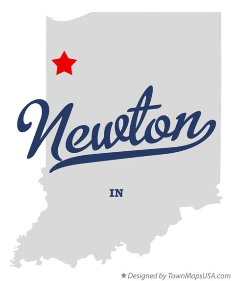 Map of Newton, IN, Indiana