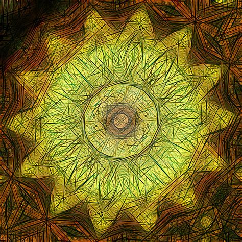 Yellow Star Kaleidoscope By Justintart On Deviantart