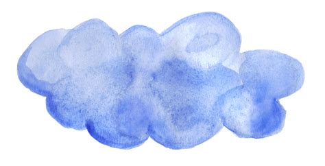 8 Blue Watercolor Clouds (PNG Transparent) | OnlyGFX.com