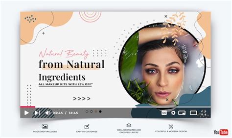 Beauty Tipps Youtube Thumbnail Template Vector Premium Premium Vektor