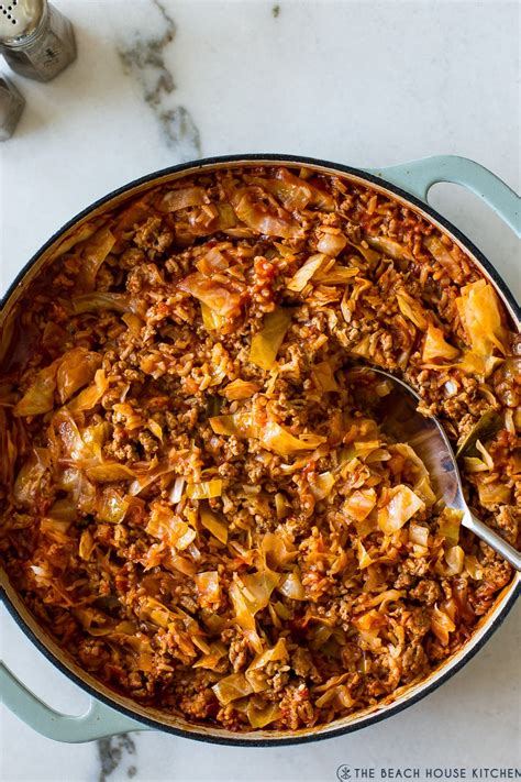 Unstuffed Cabbage Casserole The Beach House Kitchen