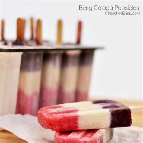 Berry Colada Popsicles Cherished Bliss