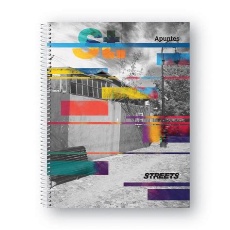 CUADERNO ESPIRALADO APUNTES STREETS X 80 H Papelera Delonce