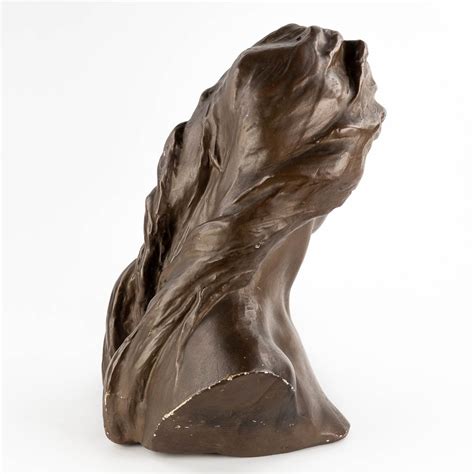 Jef LAMBEAUX 1852 1908 Attr Buste Patinated Plaster D 40 X W 45