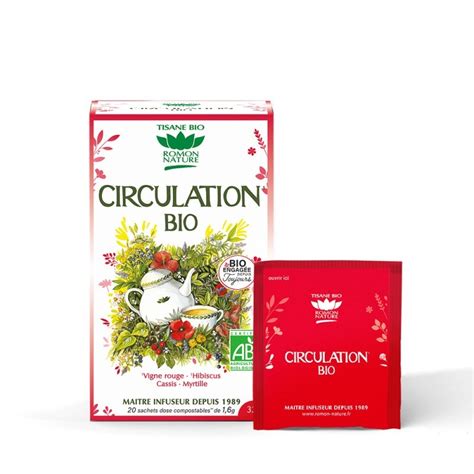 Tisane Circulation Bio Sachets Romon Nature