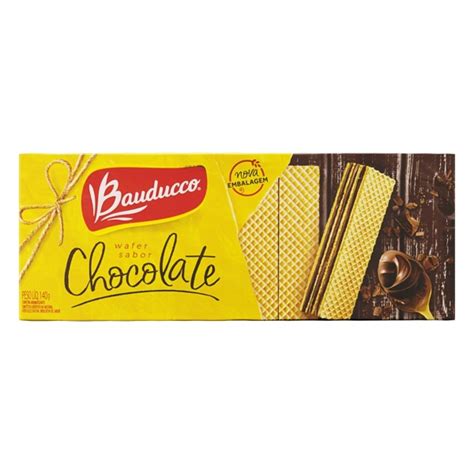 Biscoito Wafer Recheio Chocolate Bauducco Pacote G Mercado Oliveir O