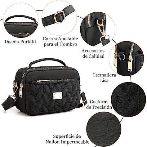 Yrbogj Bolsa De Mujer Crossbody Bolso Cruzado Mujer De Nylon