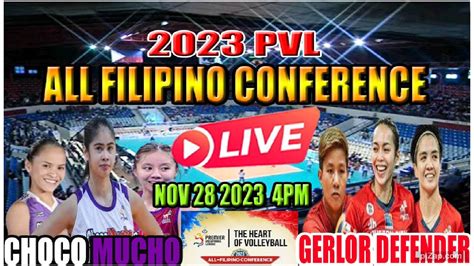 Pvl Live Choco Mucho Flying Titans Vs Gerflor Defender Preliminary