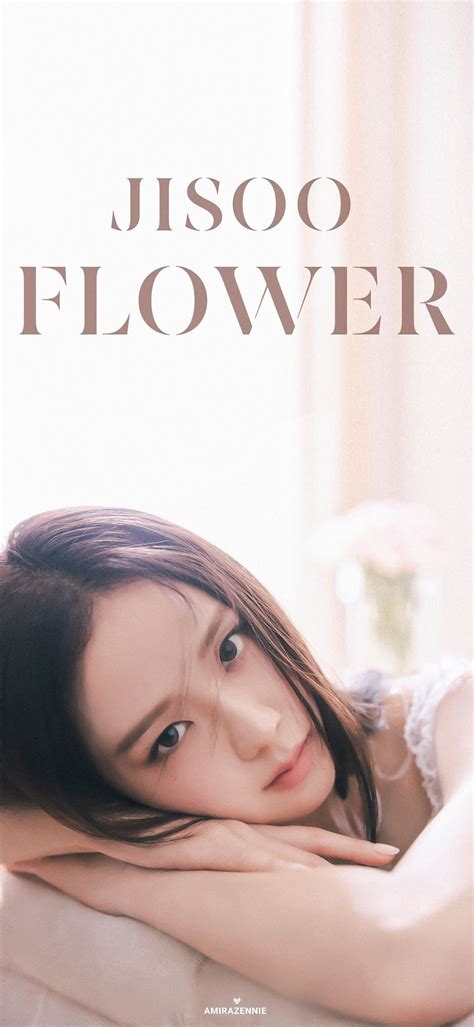 Jisoo Wallpaper - Flower Lyric Poster