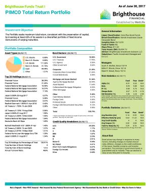 Fillable Online Pimco Total Return Portfolio Fax Email Print Pdffiller