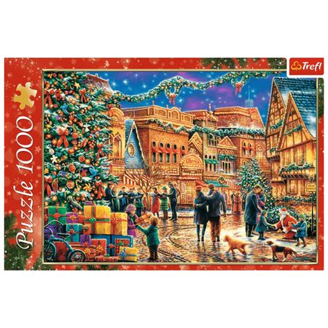 TREFL Puzzle Układanka 1000 el Świąteczny Rynek 10554