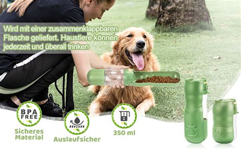 Ajoxel Trinkflasche Hunde F R Unterwegs Ml Faltbarer