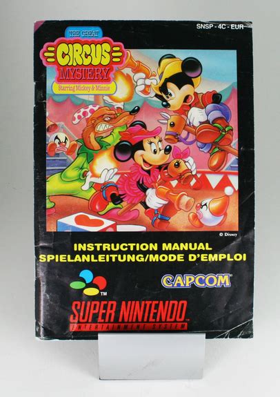 The Great Circus Mystery Starring Mickey Minnie Super Nintendo