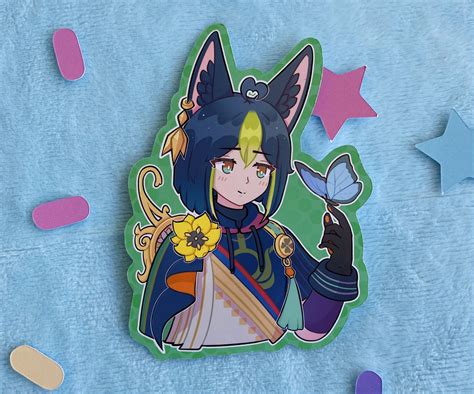 Genshin Impact Tighnari Sticker Matte Sticker Die Cut Etsy Ireland