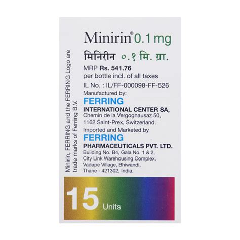 Minirin Mg Tablet S Price Uses Side Effects Netmeds