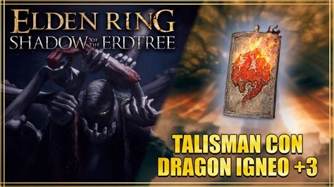 TALISMAN CON DRAGON IGNEO 3 ELDEN RING SHADOW OF THE ERDTREE