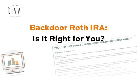 A Guide To The Backdoor Roth Ira Who Should Use It Why And How