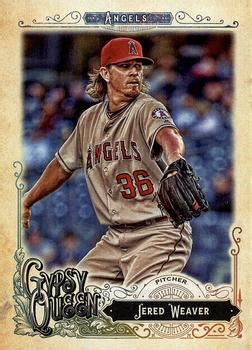 2017 Topps Gypsy Queen Green Back 120 Jered Weaver Trading Card