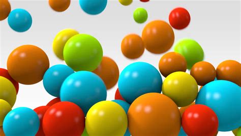 Animation Of Colorful Balls Falling Stock Footage Video 5978531