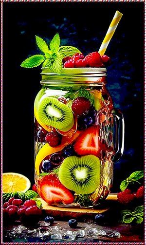 Solve Фрукты в банке. jigsaw puzzle online with 40 pieces