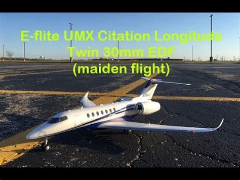 E Flite Umx Citation Longitude Twin Mm Edf Maiden Flight Youtube