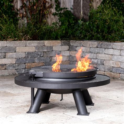 Texas Original Pits Spindletop 42 Inch Round Wood Burning Fire Pit W