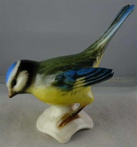 Goebel Vintage Titmouse Bird Figurine W Germany Porcelain