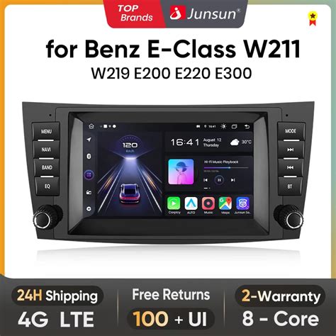 Junsun Carplay Android Radio Samochodowe Dla Mercedes Benz E Class W