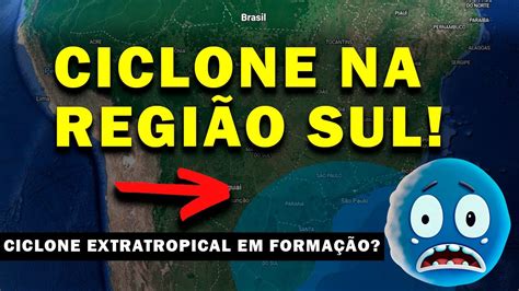 CICLONE EXTRATROPICAL CHEGANDO NA REGIÃO SUL DO BRASIL RIO GRANDE DO